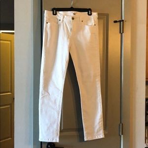 Paige white denim skinny jeans